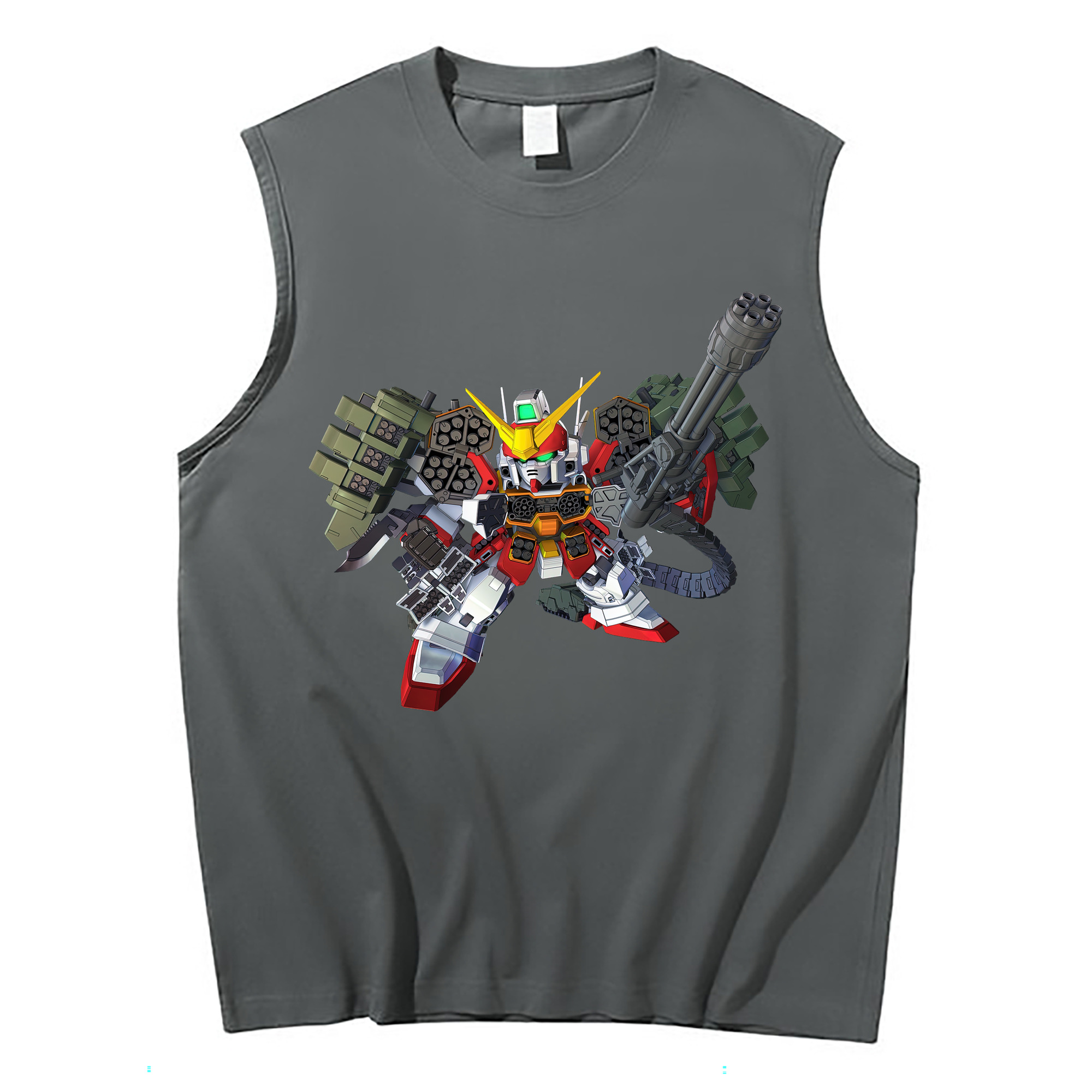 （画像用） 機動戦士ガンダム Mobile Suit Gundam コットン100％タンクトップ（フロントプリント）